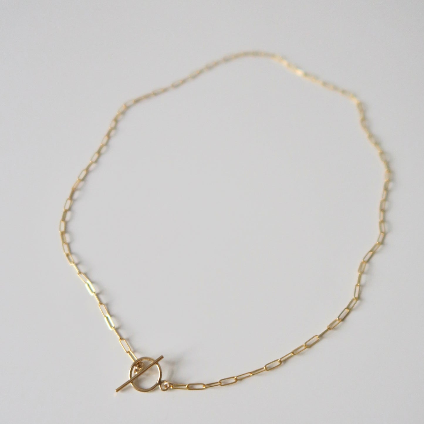 CABLE TOGGLE NECKLACE - Yellow Gold