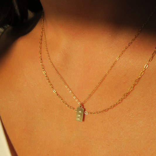 ANGEL NUMBER NECKLACE - Yellow Gold
