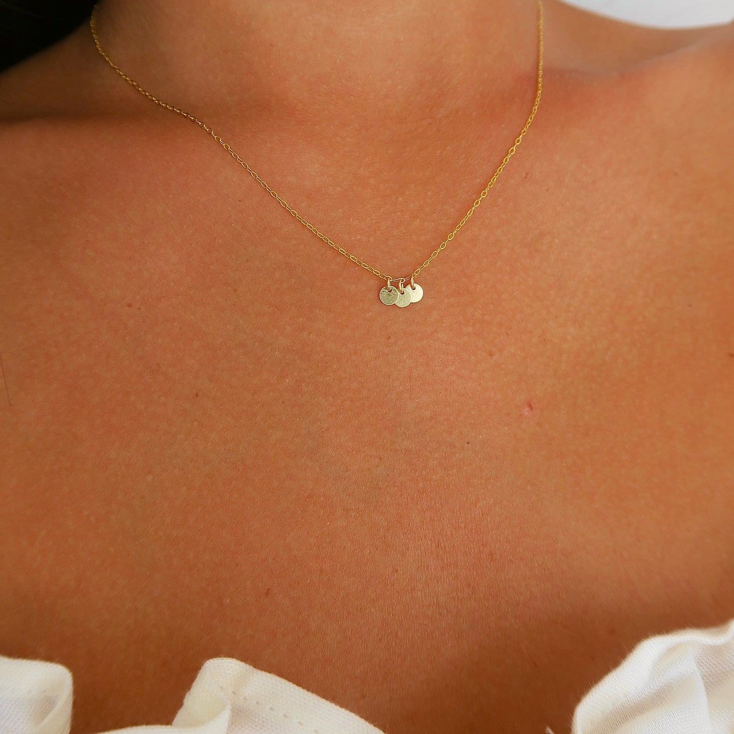 TRIPLE TAG NECKLACE - Yellow Gold