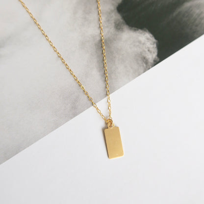 CLASSIC TAG NECKLACE - Yellow Gold