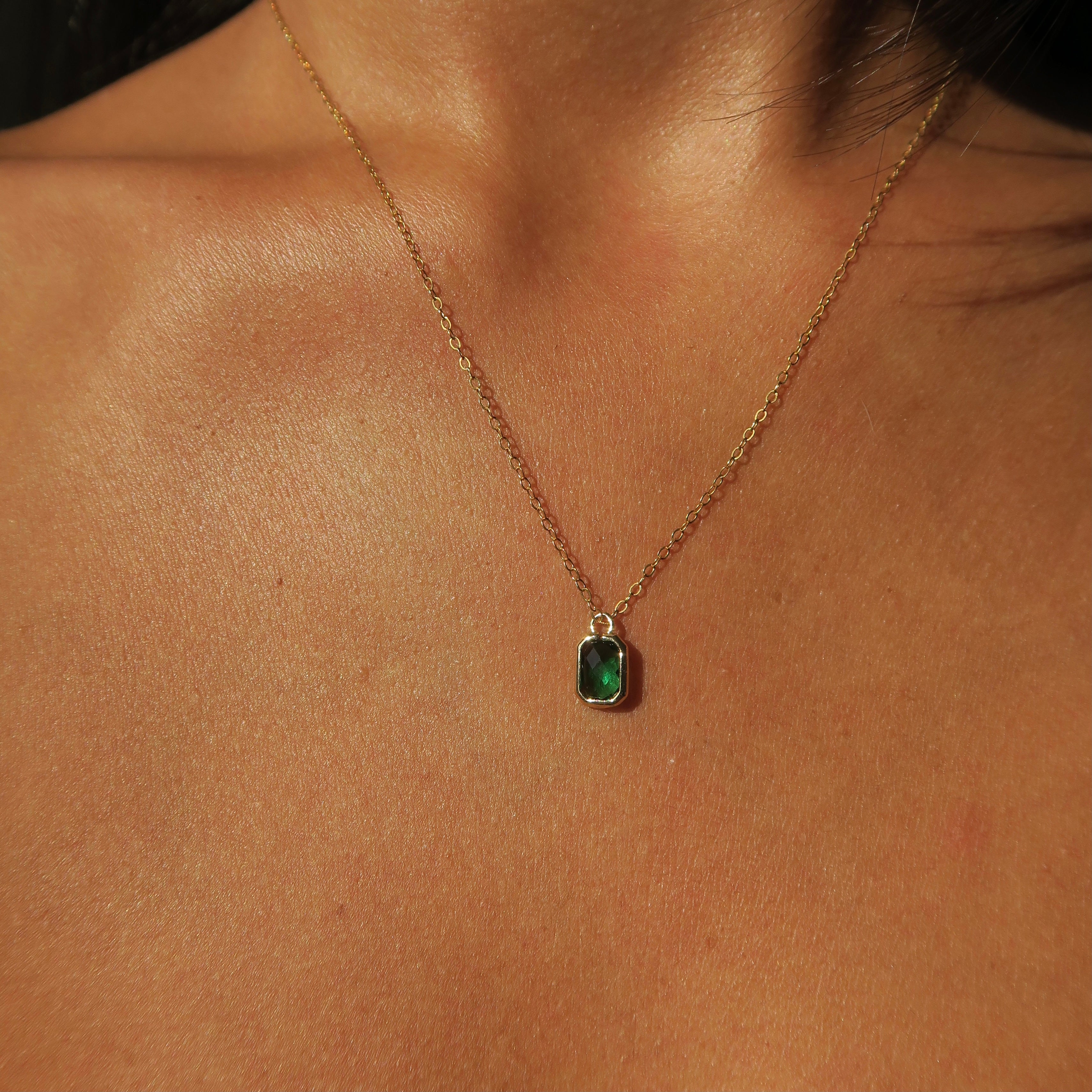 Emerald Green Rhinestone with Gold Formal Necklace Set ( 0058 2G ) –  Ohmyjewelry.com