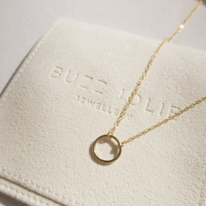 CIRCLE NECKLACE - Yellow Gold