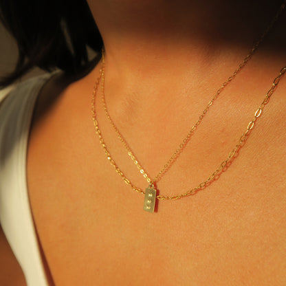 ANGEL NUMBER NECKLACE - Yellow Gold